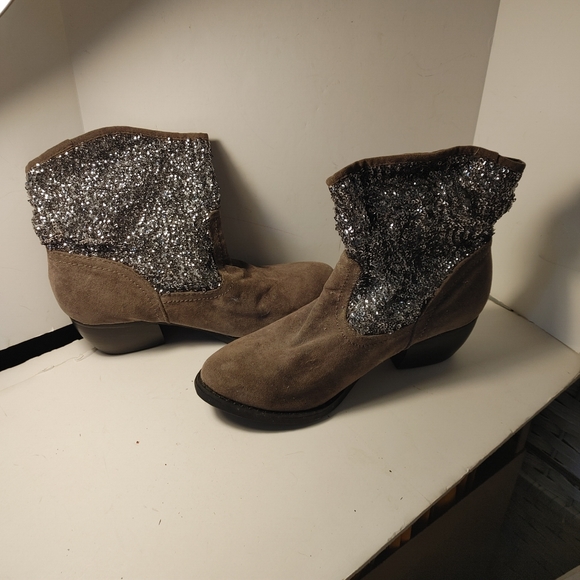 Ankle Boots Sparkles Pull on Size 8 Tanngo Sugar is Good for You Shoes - Picture 1 of 7